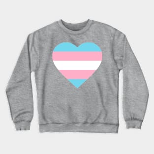 Transgender Heart Flag Crewneck Sweatshirt